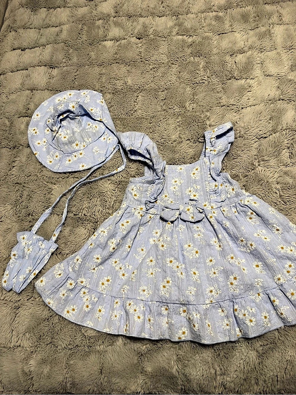Baby Floral Dress Set 12-18M Like New